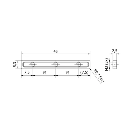 MakerBeamXL long T-slot nuts