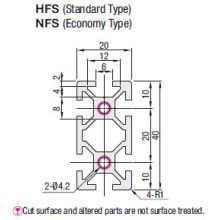 Misumi HFS5-2040-470