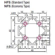 Misumi HFSB5-4040-500