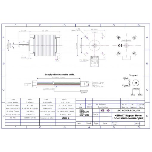LDO-42STH60-2004MAC 0.9° Max Power