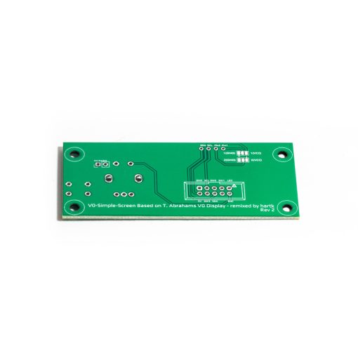 V0 Simple screen SMD assembled pcb